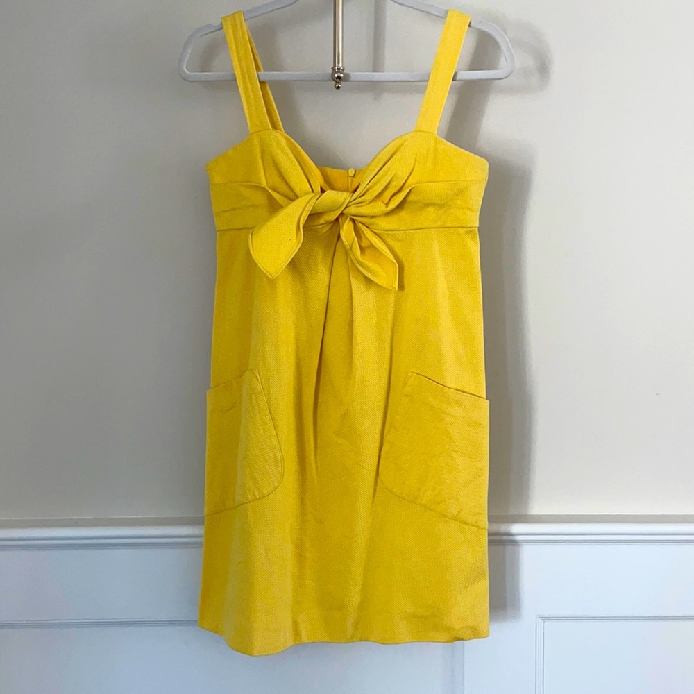 Yellow summer dress with bow!